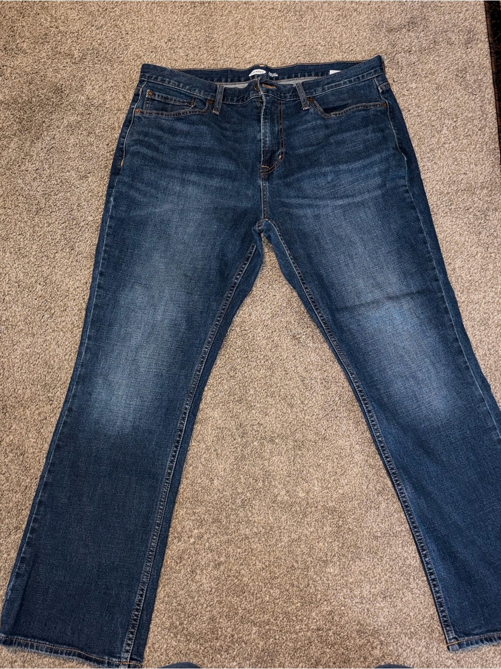 Old Navy Dark Blue Straight-Leg Jeans